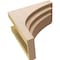 Ekena Millwork 8"W x 16"D x 16"H Classic Rockford Rough Cedar Woodgrain TimberThane Corbel, Primed Tan CORUR08X16X16ROCRCPR - alternate 6